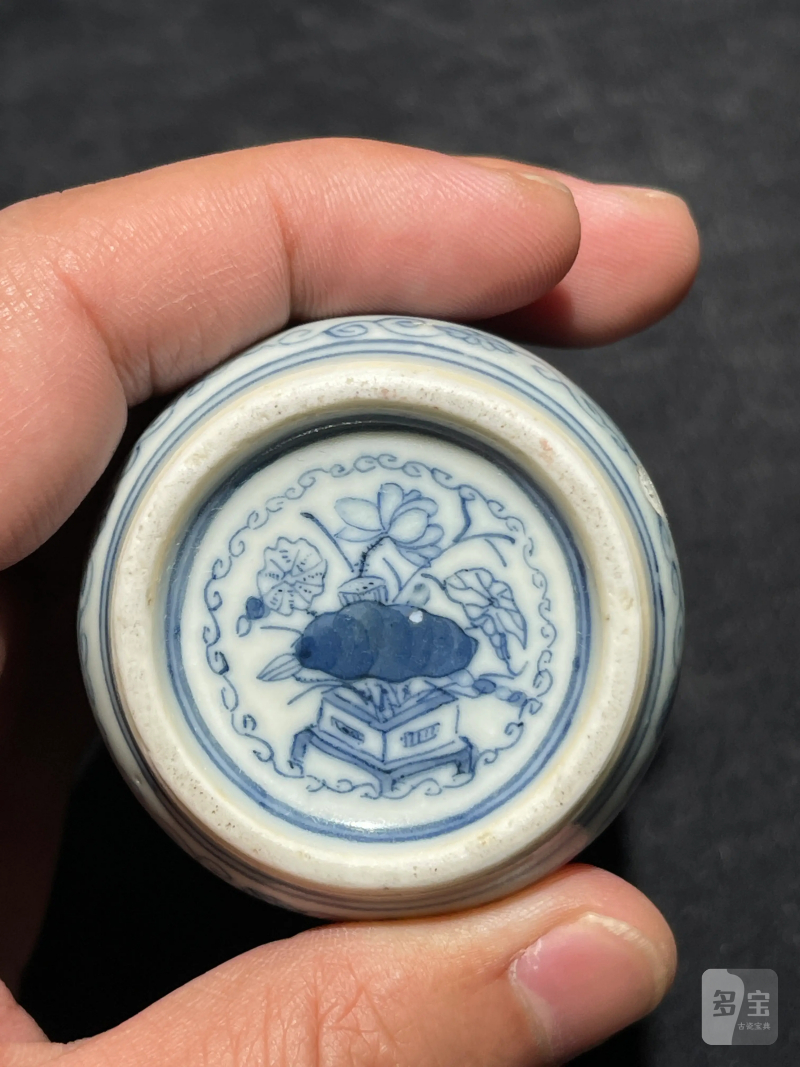 清中期 青花釉里红十二生肖纹鼻烟母壶 - 图14